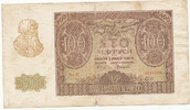 Deutschland,Drittes Reich, 100 Zloty Generalgouvernement Polen, Ro.577 -