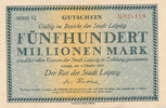Deutsches Reich, Sachsen, 500 Millionen Mark Leipzig, Stadt, -
