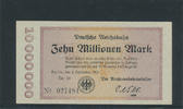 Deutsches Reich,Weimarer Republik, 10 Millionen Mark, Deutsche Reichsbahn Berlin, -