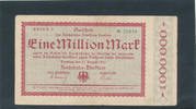 Deutsches Reich,Weimarer Republik, 1 Million Mark, Reichbahndirektion Dresden, -