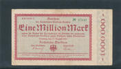 Deutsches Reich,Weimarer Republik, 1 Million Mark, Reichbahndirektion Dresden, -