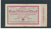 Deutsches Reich,Weimarer Republik, 1 Million Mark, Reichbahndirektion Dresden,nach KN a, -