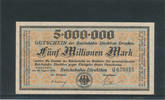 Deutsches Reich,Weimarer Republik, 5 Millionen Mark, Reichbahndirektion Dresden, -