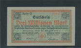 Deutsches Reich,Weimarer Republik, 3 Millionen Mark Reichbahndirektion Dresden, -