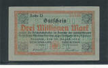 Deutsches Reich, Kaiserreich, 3 Millionen Mark Reichbahndirektion Dresden, -