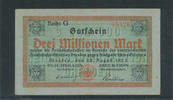Deutsches Reich, Kaiserreich, 3 Millionen Mark Reichbahndirektion Dresden, -