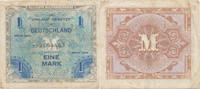 Deutsches Reich, Alliierte Besatzung, 1 Mark Ro.201d UdSSR Druck, KN 8stellig, -