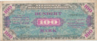 Deutsches Reich, Alliierte Besatzung, 100 Mark Ro.206d UdSSR Druck, KN 8 stellig, -