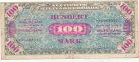 Deutsches Reich, Alliierte Besatzung, 100 Mark Ro.206d UdSSR Druck, KN 8 stellig, -