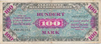 Deutsches Reich, Alliierte Besatzung, 100 Mark Ro.206d UdSSR Druck, KN 8 stellig, -