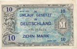 Deutsches Reich, Alliierte Besatzung, 10 Mark Ro.203d UdSSR Druck, KN 8 stellig, -