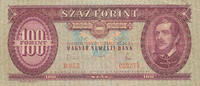 Ungarn 100 Forint 1968 gebraucht III-, 4.68 US$ Tax included +  10.56 US$ shipping