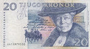 Schweden 20 Kronor (1994) Sammlerbanknote, gebraucht III, 7.03 US$ Tax included +  10.56 US$ shipping