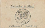 Deutschland, Alliierte Besatzung 50 Pfennig Massing,J.Hummel, -