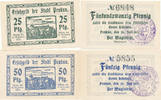 Deutsches Reich,Pommern, 25,50 Pfennig Penkun,Stadt, -