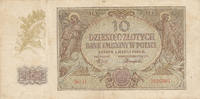 Deutsches Reich, Generalgouvernement, 10 Zlotych Ro.374a Serie:H, -