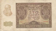 Deutsches Reich, Generalgouvernement, 100 Zlotych Ro.577,Serie:C, -