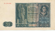 Deutsches Reich, Generalgouvernement, 50 Zlotych Ro.582 Serie:B -