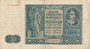 Deutsches Reich, Generalgouvernement, 50 Zlotych Ro.582 Serie:C -