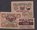 Deutschland, Alliierte Besatzung, 5,10,50 Pfennig Lindenberg, Bayern, -