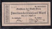 Deutsches Reich, Thüringen, 200000 Mark Greiz Stadtrat, -