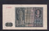 Drittes Reich, Generalgouvernement, 50 Zlotych Ro.582, ZWK-37, Serie: A, -