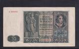 Drittes Reich, Generalgouvernement, 50 Zlotych Ro.582, ZWK-37, Serie: A, -