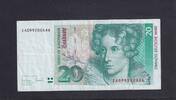 BRD, Deutsche Bundesbank, 20 Deutsche Mark Ro.304b, BRD-48b, Ersatznote Serie: ZA/A, -