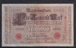 Kaiserreich, Deutsche Reichsbank, 1000 Mark Ro.45b,DEU-40b, Siegel rot, KN 7stellig, Serie: A, Udr.Bst. X, Kriegsausgabe, -