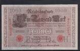 Kaiserreich, Deutsche Reichsbank, 1000 Mark Ro.45c,DEU-40c, Siegel rot, KN 7stellig, Serie: E, Udr.Bst. H, Inflationsausgabe -
