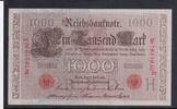 Kaiserreich, Deutsche Reichsbank, 1000 Mark Ro.45c,DEU-40c, Siegel rot, KN 7stellig, Serie: E, Udr.Bst. H, Inflationsausgabe -