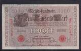 Kaiserreich, Deutsche Reichsbank, 1000 Mark Ro.45c,DEU-40c, Siegel rot, KN 7stellig, Serie: E, Udr.Bst. H, Inflationsausgabe -
