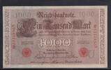 Kaiserreich, Deutsche Reichsbank, 1000 Mark Ro.45c,DEU-40c, Siegel rot, KN 7stellig, Serie: N, Udr.Bst. U, Inflationsausg., -