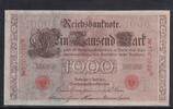 Kaiserreich, Deutsche Reichsbank, 1000 Mark Ro.45c,DEU-40c, Siegel rot, KN 7stellig, Serie: M, Udr.Bst. T, Inflationsausg., -