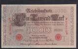 Kaiserreich, Deutsche Reichsbank, 1000 Mark Ro.45c,DEU-40c, Siegel rot, KN 7stellig, Serie: M, Udr.Bst. T, Inflationsausg., -