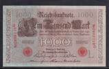 Kaiserreich, Deutsche Reichsbank, 1000 Mark Ro.45c,DEU-40c, Siegel rot, KN 7stellig, Serie: G, Udr.Bst. L, Inflationsausg., -
