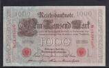 Kaiserreich, Deutsche Reichsbank, 1000 Mark Ro.45c,DEU-40c, Siegel rot, KN 7stellig, Serie: G, Udr.Bst. L, Inflationsausg., -