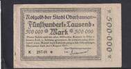 Weimarer Republik, Westfalen, Oberhausen-Rheinland, 500000 Mark 1923 gebraucht III,