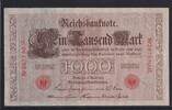 Deutsches Reich, Kaiserreich, 1000 Mark Ro.45c, Deu-40c, KN 7stellig, Serie: L, Udr. Bst. S, Inflationsausgabe, -