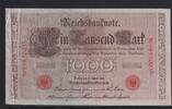 Deutsches Reich, Kaiserreich, 1000 Mark Ro.45c, Deu-40c, KN 7stellig, Serie: L, Udr. Bst. S, Inflationsausgabe, hohe KN, -