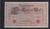 Deutsches Reich, Kaiserreich, 1000 Mark Ro.45c, Deu-40c, KN 7stellig, Serie: K, Udr. Bst. R, Inflationsausgabe, -