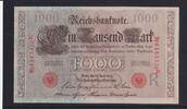 Deutsches Reich, Kaiserreich, 1000 Mark Ro.45c, Deu-40c, KN 7stellig, Serie: K, Udr. Bst. R, Inflationsausgabe, -