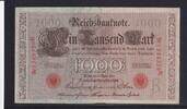 Deutsches Reich, Kaiserreich, 1000 Mark Ro.45c, Deu-40c, KN 7stellig, Serie: K, Udr. Bst. R, Inflationsausgabe, -