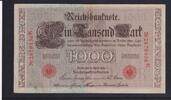 Deutsches Reich, Kaiserreich, 1000 Mark Ro.45c, Deu-40c, KN 7stellig, Serie: K, Udr. Bst. R, Inflationsausgabe, -