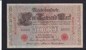 Deutsches Reich, Kaiserreich, 1000 Mark Ro.45c, Deu-40c, KN 7stellig, Serie: K, Udr. Bst. R, Inflationsausgabe, -