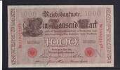 Deutsches Reich, Kaiserreich, 1000 Mark Ro.45c, Deu-40c, KN 7stellig, Serie: H, Udr. Bst. N, Inflationsausgabe, -