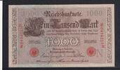 Deutsches Reich, Kaiserreich, 1000 Mark Ro.45c, Deu-40c, KN 7stellig, Serie: H, Udr. Bst. N, Inflationsausgabe, -