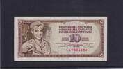 Jugoslawien 10 Dinara kurze KN, -