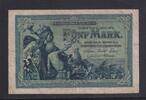 Kaiserreich, Reichskassenschein, 5 Mark Ro.22a, DEU-52a KN 6 stellig, Serie: Y, -