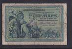 Kaiserreich, Reichskassenschein, 5 Mark Ro.22a, DEU-52a KN 6 stellig, Serie: W, -